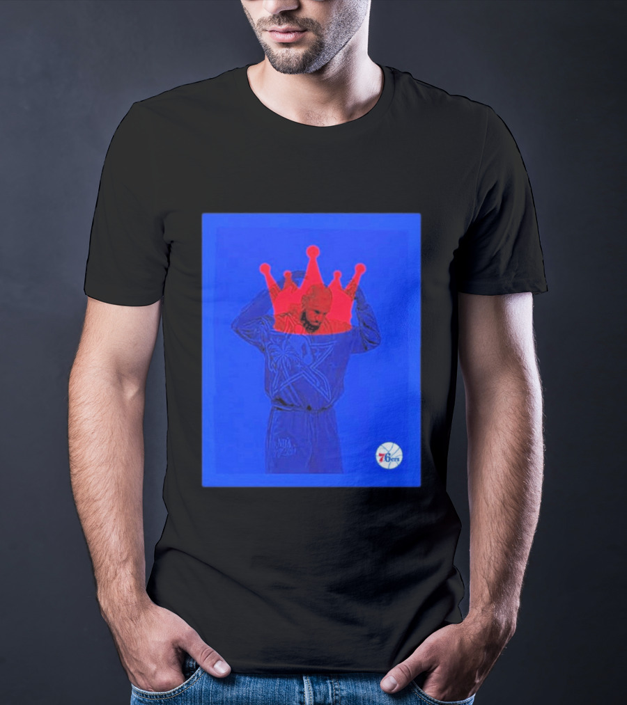LeBron James NBA All Star Crown Philadelphia 76ers T-Shirt