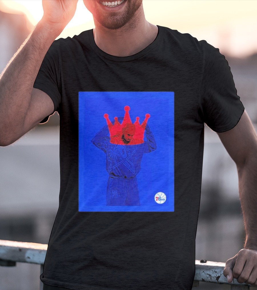 LeBron James NBA All Star Crown Philadelphia 76ers T-Shirt