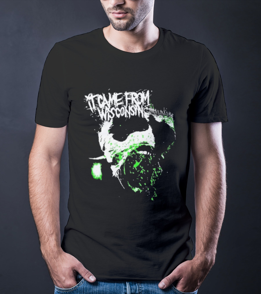 Necromorph It Came From Wisconsin Blast Beat Their Holes Two Sided Horror T-Shirt