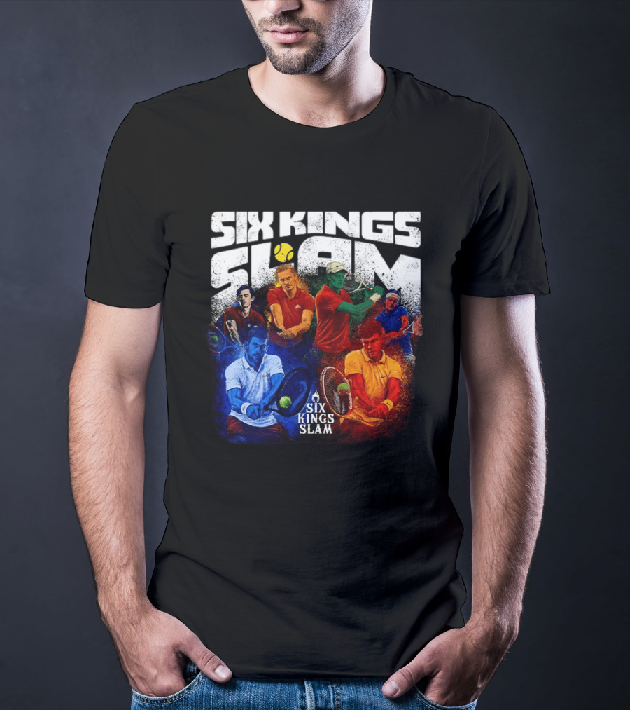 Six Kings Slam Tennis 2026 Iconic Players Edition T-Shirt
