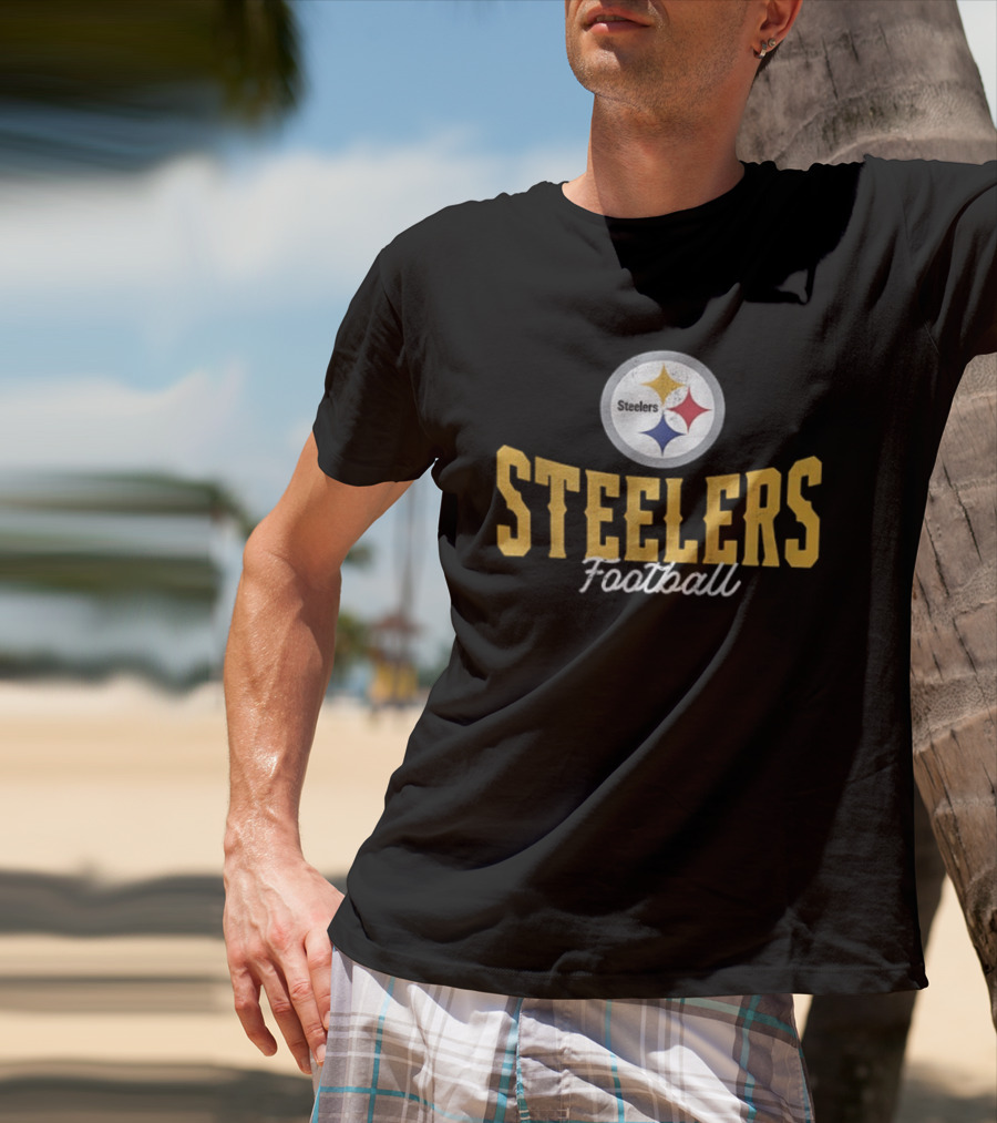 Pittsburgh Steelers Football 1933 AFC North Symbol Steelers Football T-Shirt