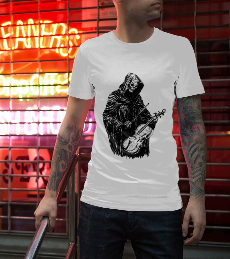 Avenged Sevenfold A7X North American Tour 2026 At Peace Tour Dates Grim Reaper Playing Violin T-Shirt