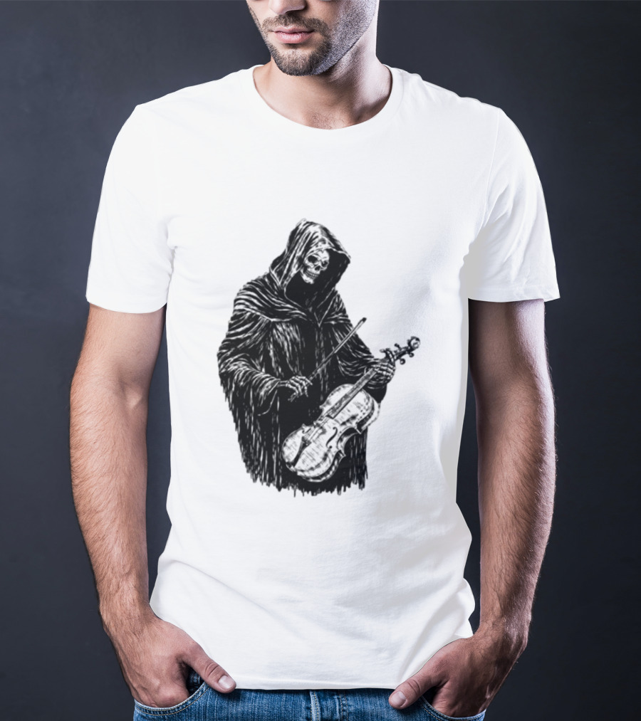 Avenged Sevenfold A7X North American Tour 2026 At Peace Tour Dates Grim Reaper Playing Violin T-Shirt