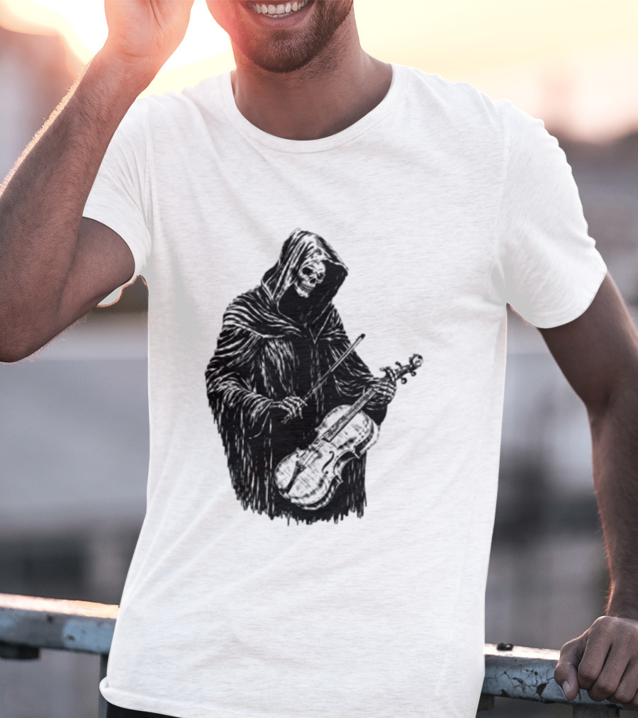 Avenged Sevenfold A7X North American Tour 2026 At Peace Tour Dates Grim Reaper Playing Violin T-Shirt