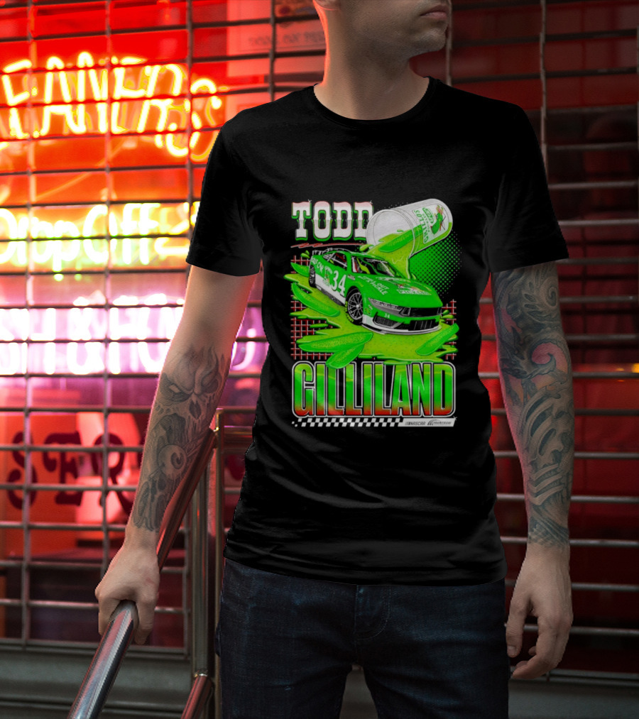 Todd Gilliland NASCAR 34 Pickle Juice Racing Car Victory 2026 T-Shirt