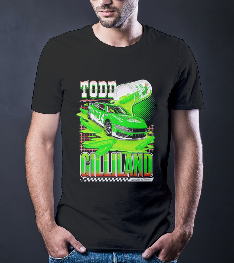 Todd Gilliland NASCAR 34 Pickle Juice Racing Car Victory 2026 T-Shirt