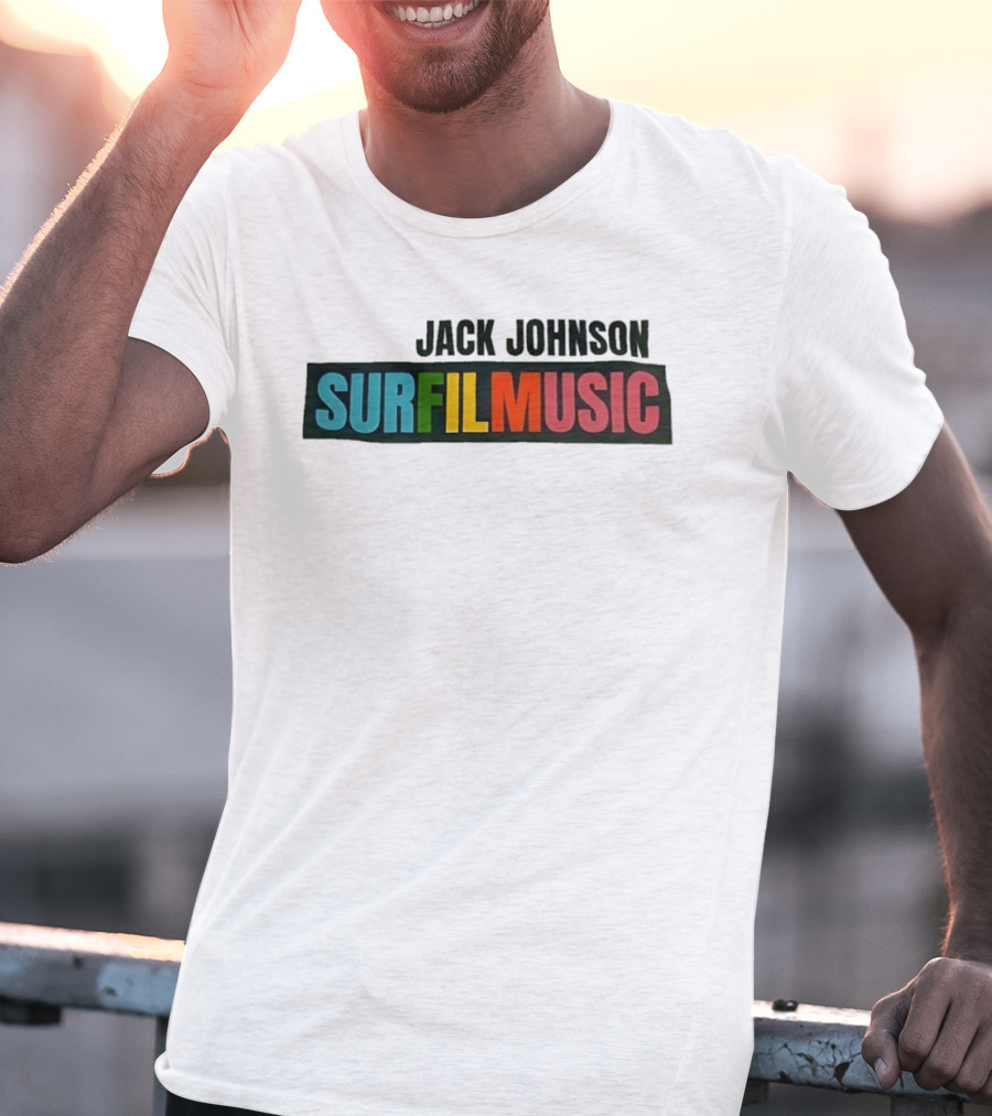 Jack Johnson Surfilmusic Tour 2026 Colorful T-Shirt