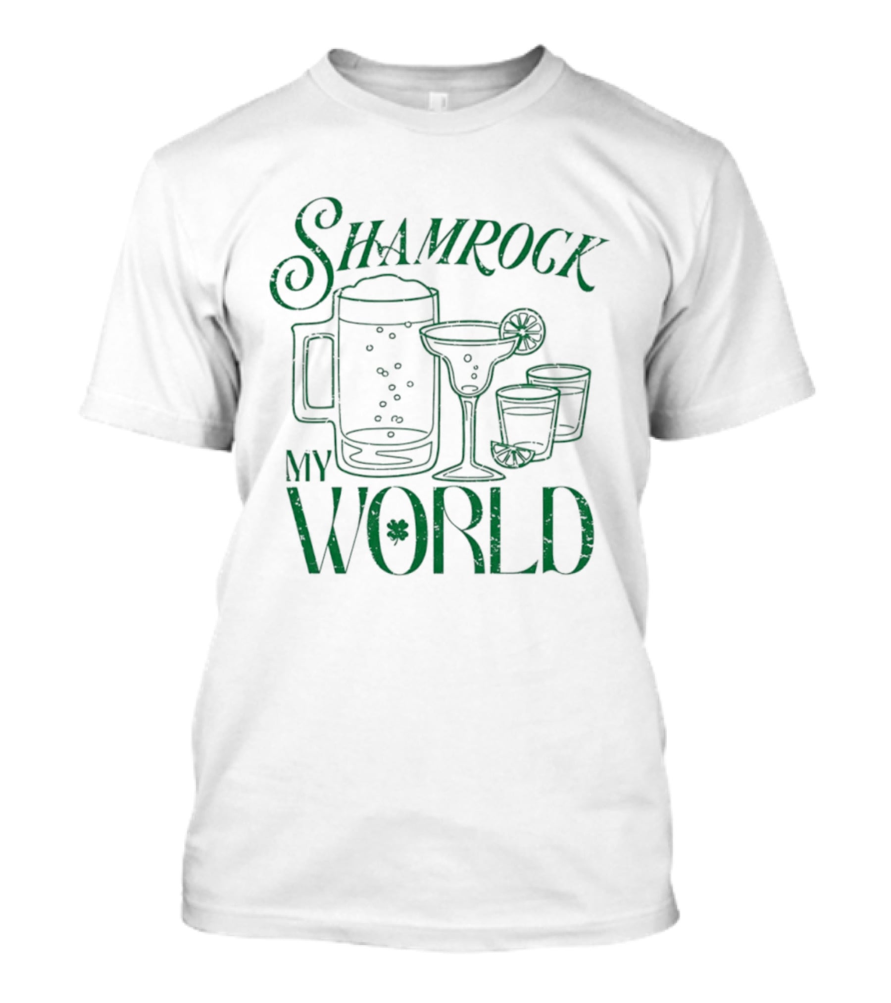 Shamrock My World Beer Margarita Shots St. Patrick's Day T-Shirt