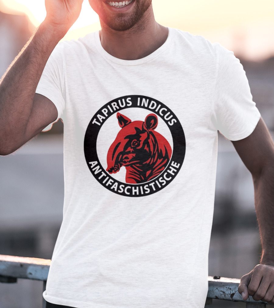 Tapirus Indicus Antifaschistische Antifa T-Shirt