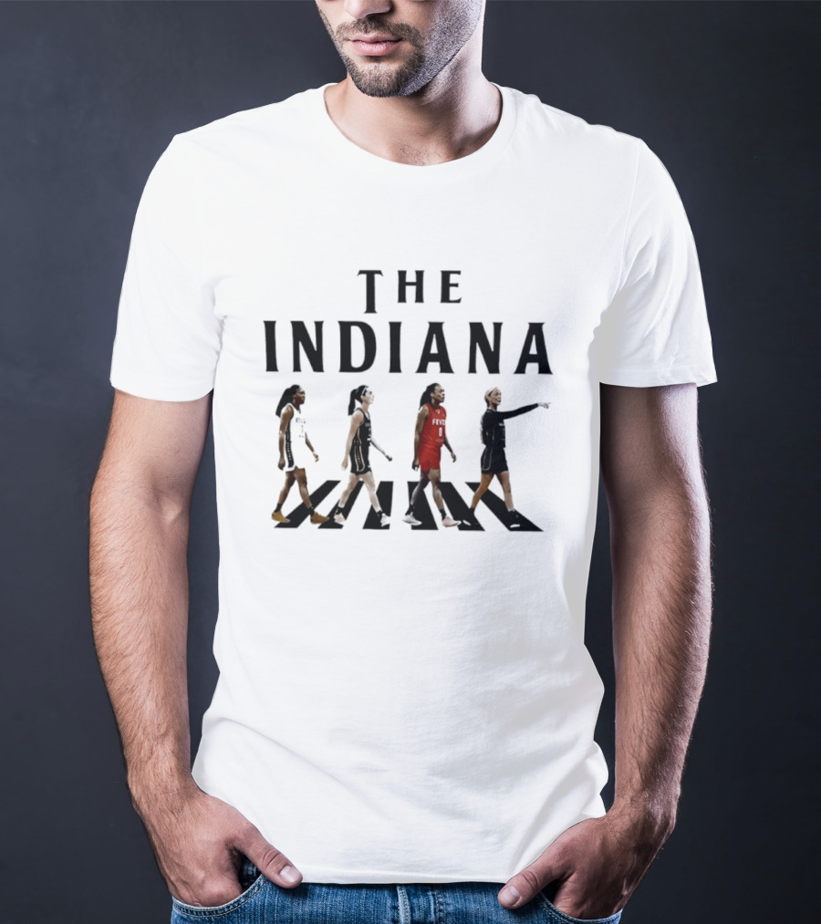 The Indiana Aliyah Boston Caitlin Clark Kelsey Mitchell Sophie Cunningham Abbey Road T-Shirt