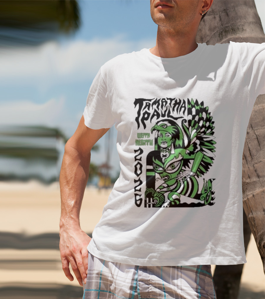 Xoe Hall X Tamatha Paul 2026 Te Atatu Whero Kakapo T-Shirt