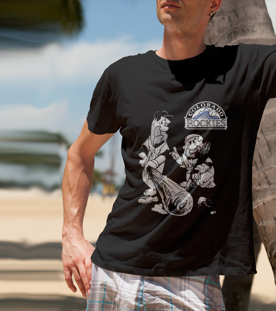Colorado Rockies 2026 Flintstones Baseball T-Shirt