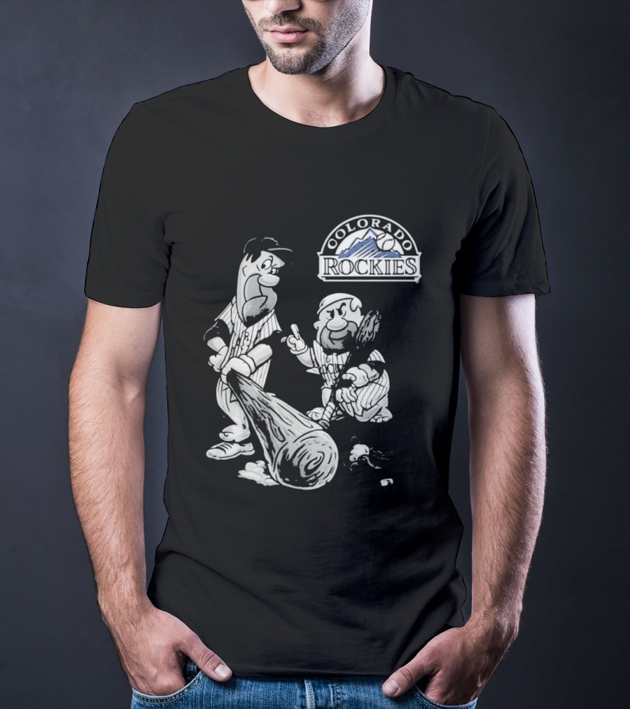 Colorado Rockies 2026 Flintstones Baseball T-Shirt