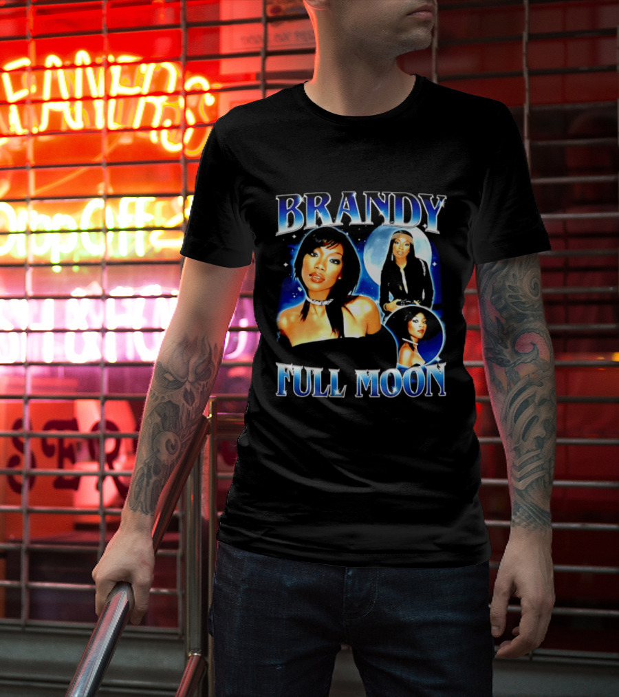 Brandy Full Moon Y2K R&B Music T-Shirt
