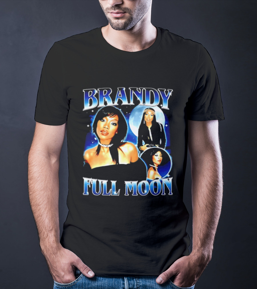 Brandy Full Moon Y2K R&B Music T-Shirt