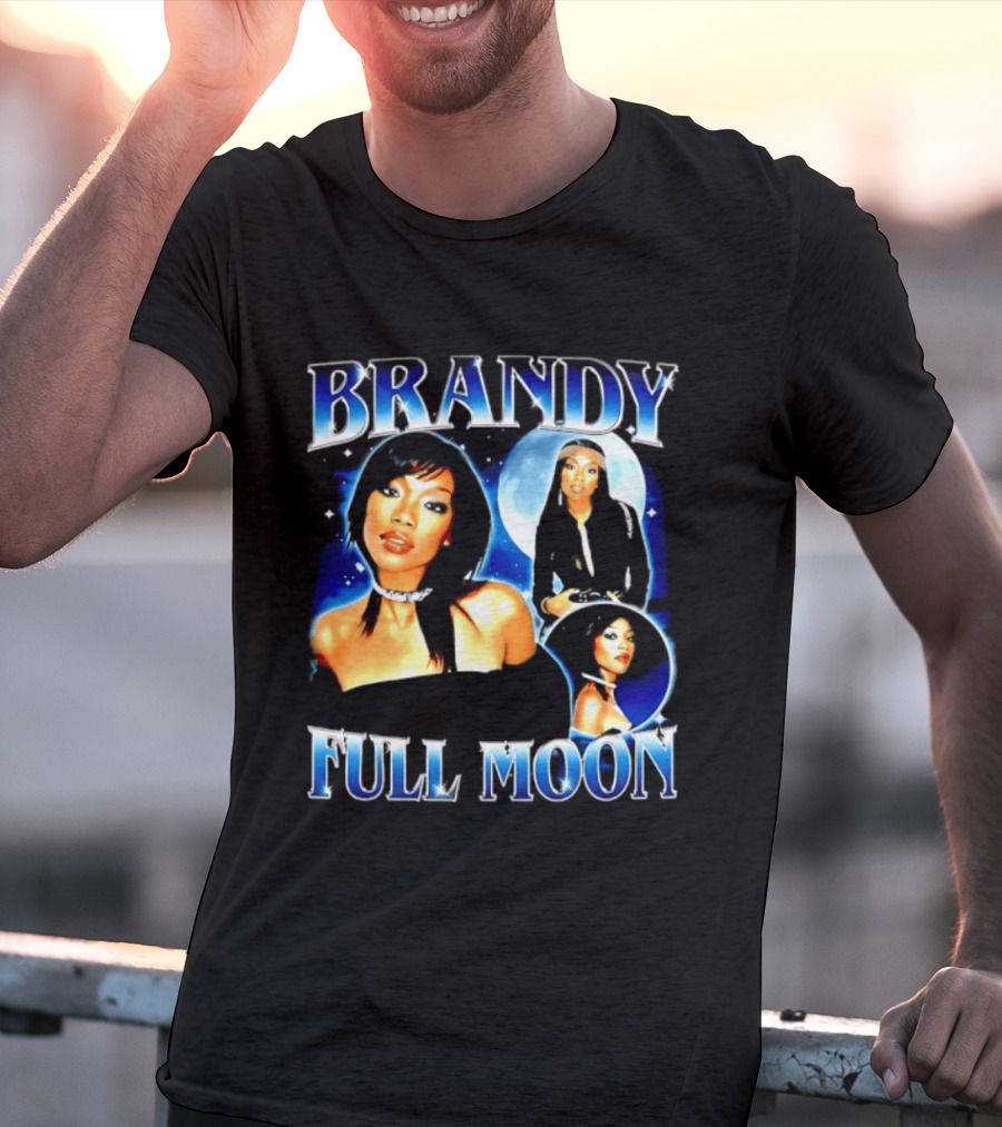 Brandy Full Moon Y2K R&B Music T-Shirt