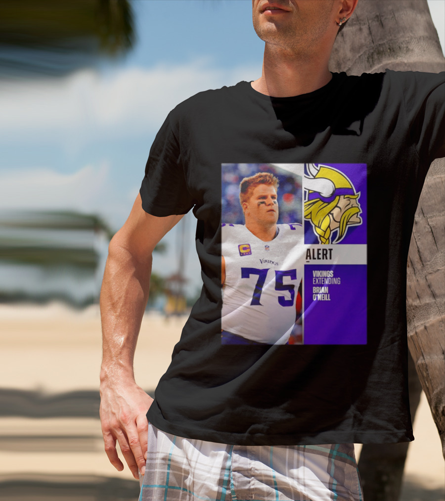 Alert Vikings Extending Brian O'Neill 75 T-Shirt