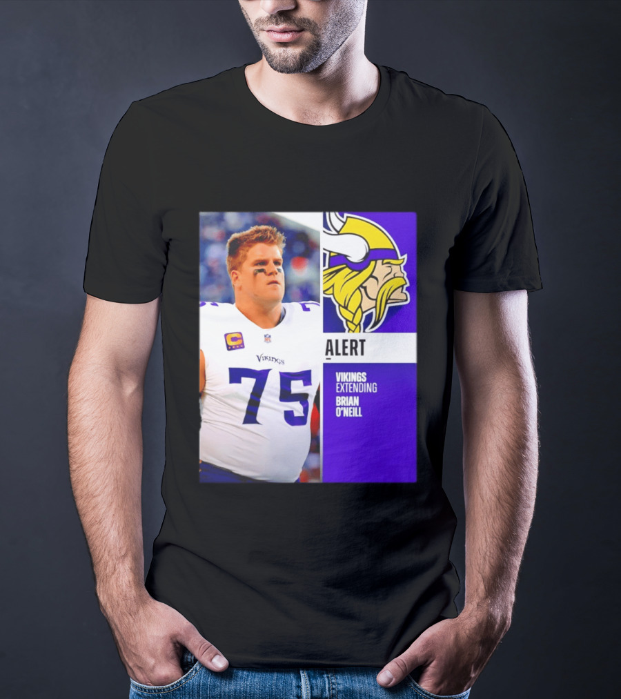 Alert Vikings Extending Brian O'Neill 75 T-Shirt