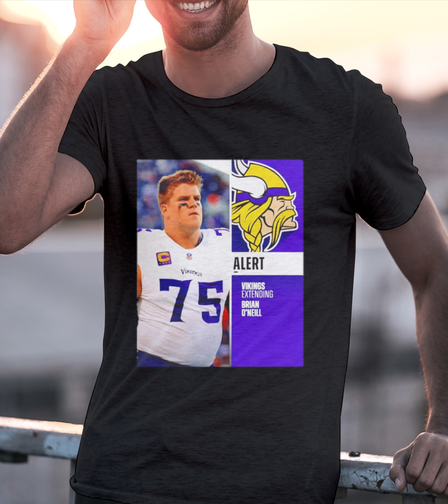 Alert Vikings Extending Brian O'Neill 75 T-Shirt