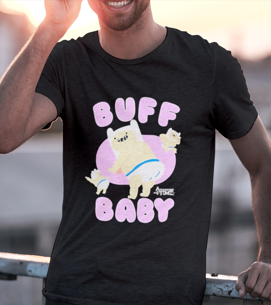 Buff Baby Adventure Time Finn The Human Dancing Babies T-Shirt