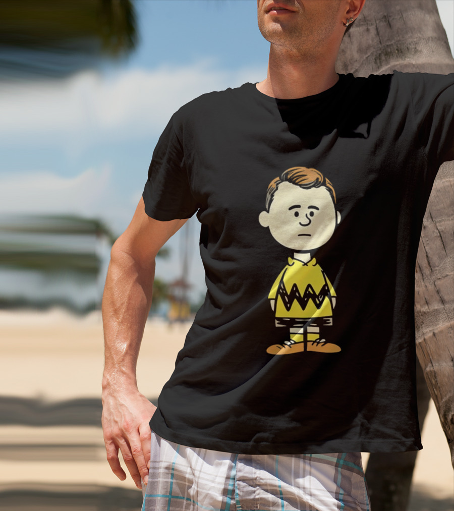 Charlie Brown Kirk Peanuts Style Character Fusion T-Shirt