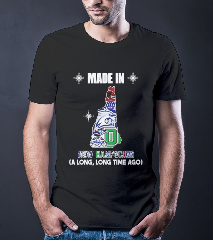 Made In New Hampshire Wildcats Dartmouth College Fisher Cats A Long Long Time Ago T-Shirt
