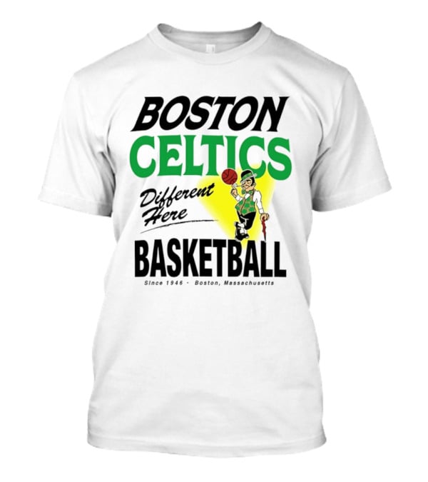 Boston Celtics Basketball Different Here Since 1946 Boston Massachusetts T-Shirt