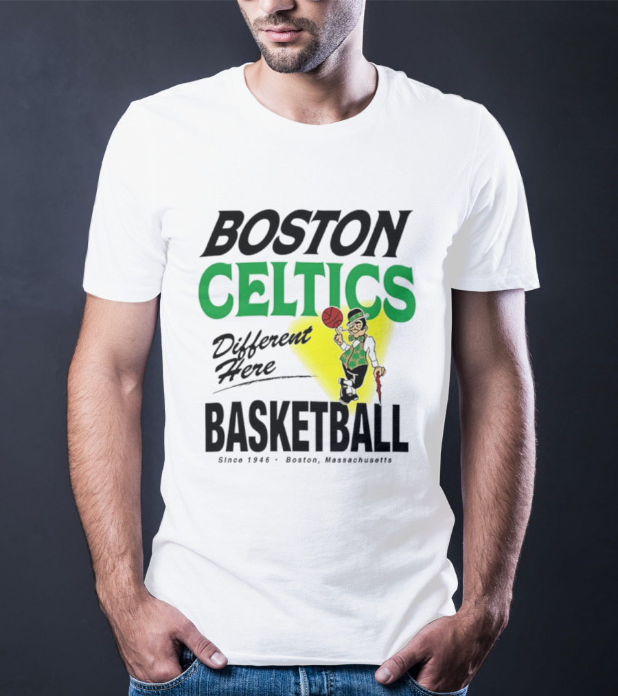 Boston Celtics Basketball Different Here Since 1946 Boston Massachusetts T-Shirt