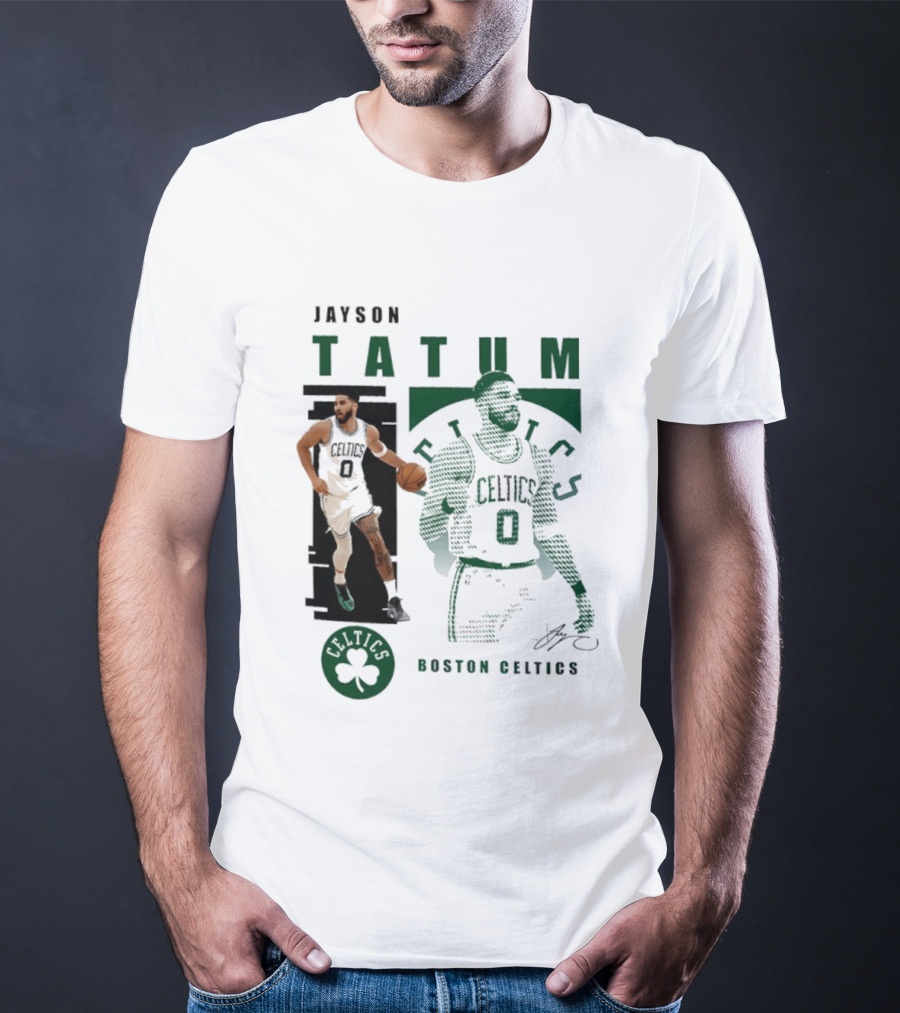 Boston Celtics Jayson Tatum Highlights Celtics Player 0 Signature T-Shirt