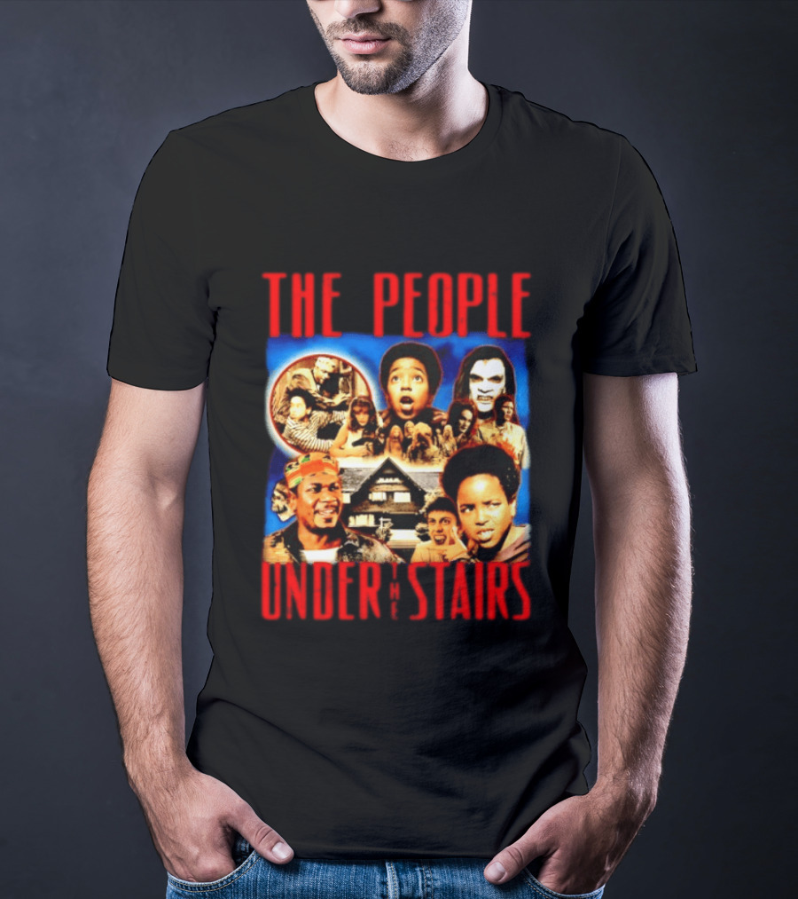 The People Under The Stairs Horror Movie Characters And Scenes Collage T-Shirt