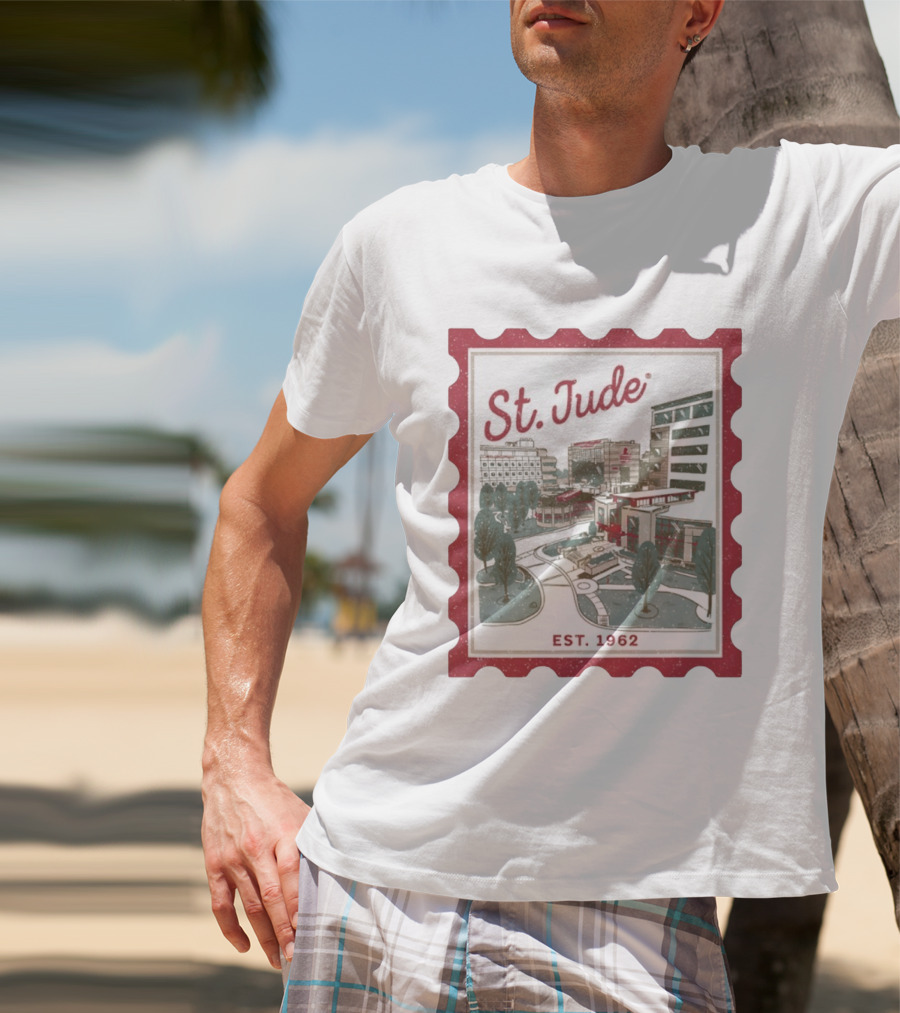 St. Jude Children's Research Hospital Est. 1962 Charity Stamp T-Shirt