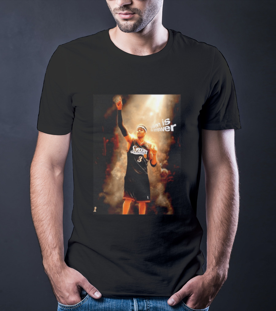 Allen Iverson Philadelphia 76ers NBA LeBron Is The Answer T-Shirt