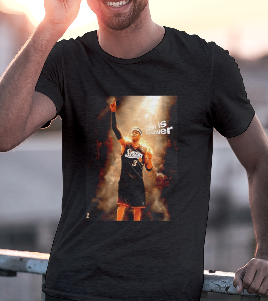 Allen Iverson Philadelphia 76ers NBA LeBron Is The Answer T-Shirt