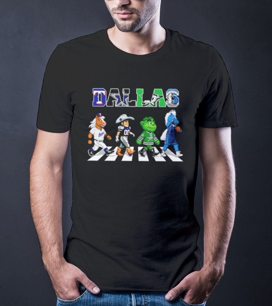 Dallas Rangers Cowboys Stars Mavericks Abbey Road 2026 Season T-Shirt