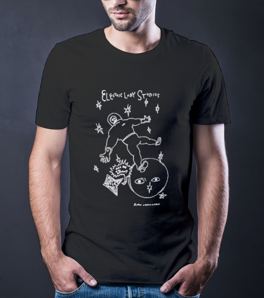 Daniel Johnston Electric Lion Studios Lost In Space T-Shirt
