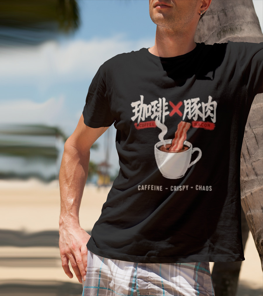 Caffeine Crispy Chaos Coffee X Bacon T-Shirt