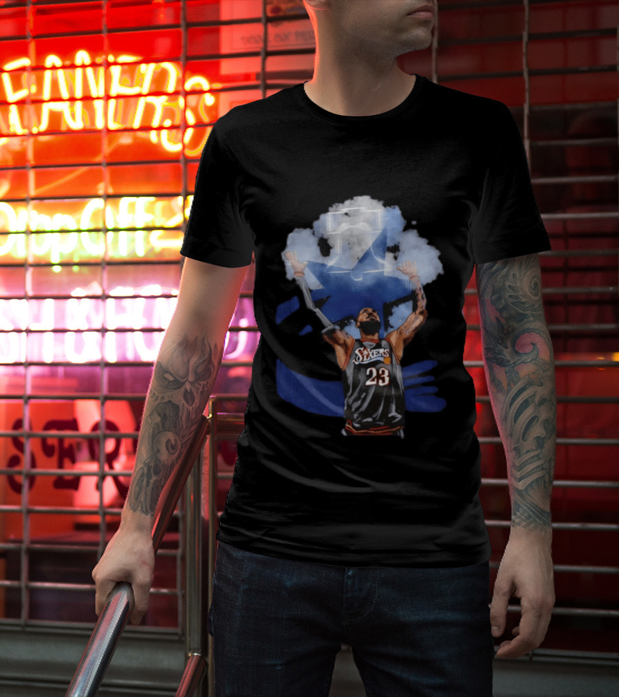 Philadelphia 76ers LeBron James 23 With Bells On Cloud 5 T-Shirt