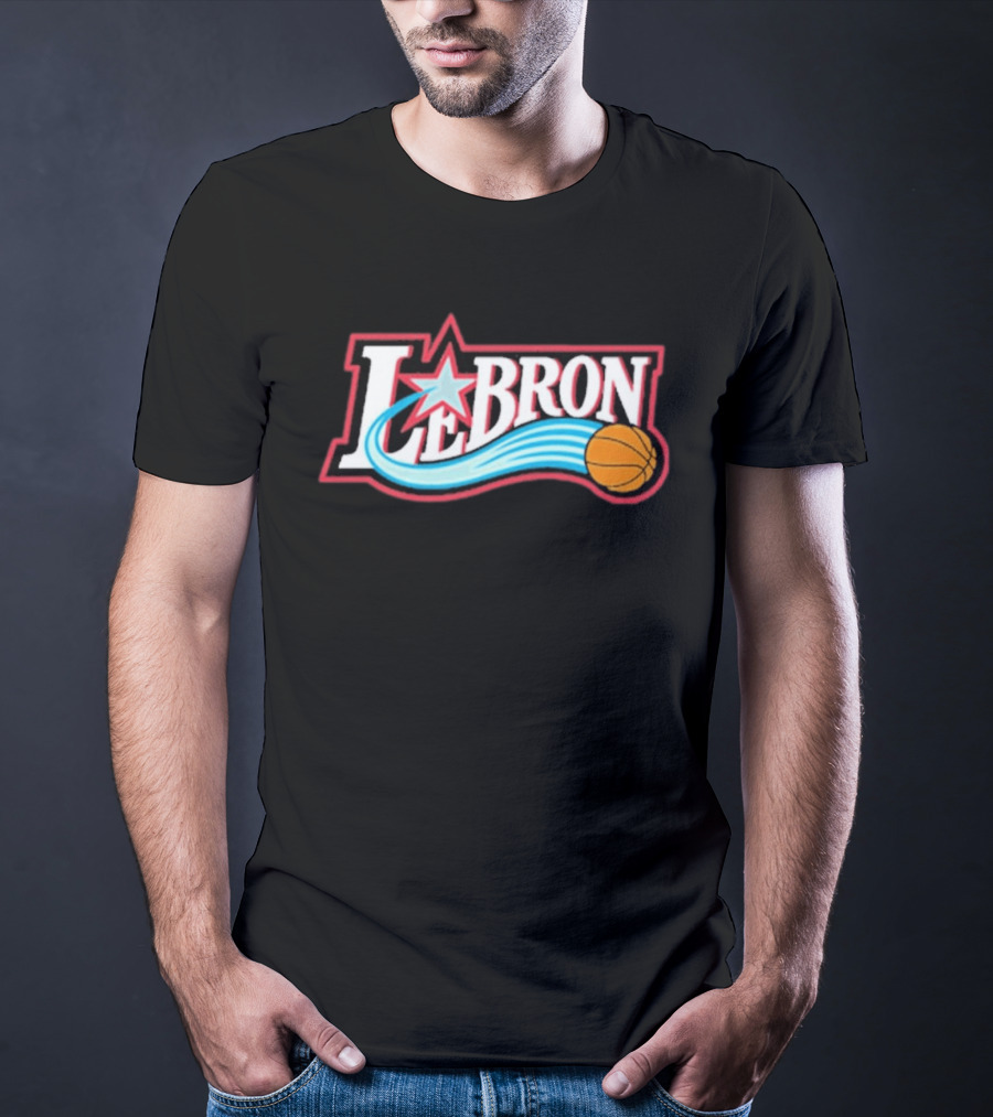 LeBron James Basketball Star Themed Philadelphia 76ers T-Shirt