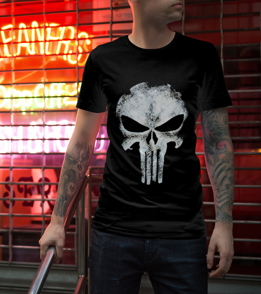 Marvel's Punisher Frank Castle Skull T-Shirt