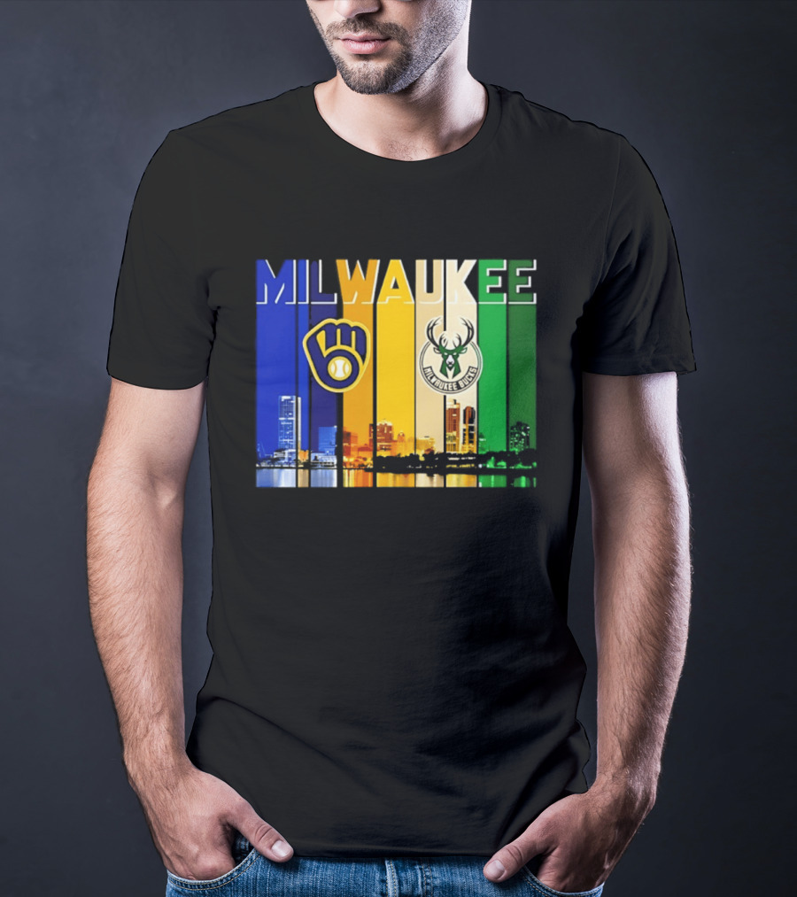 Milwaukee Brewers Bucks Skyline 2026 T-Shirt