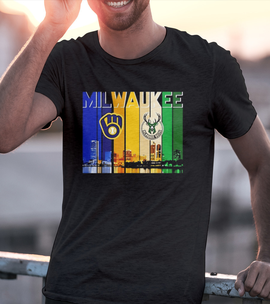 Milwaukee Brewers Bucks Skyline 2026 T-Shirt