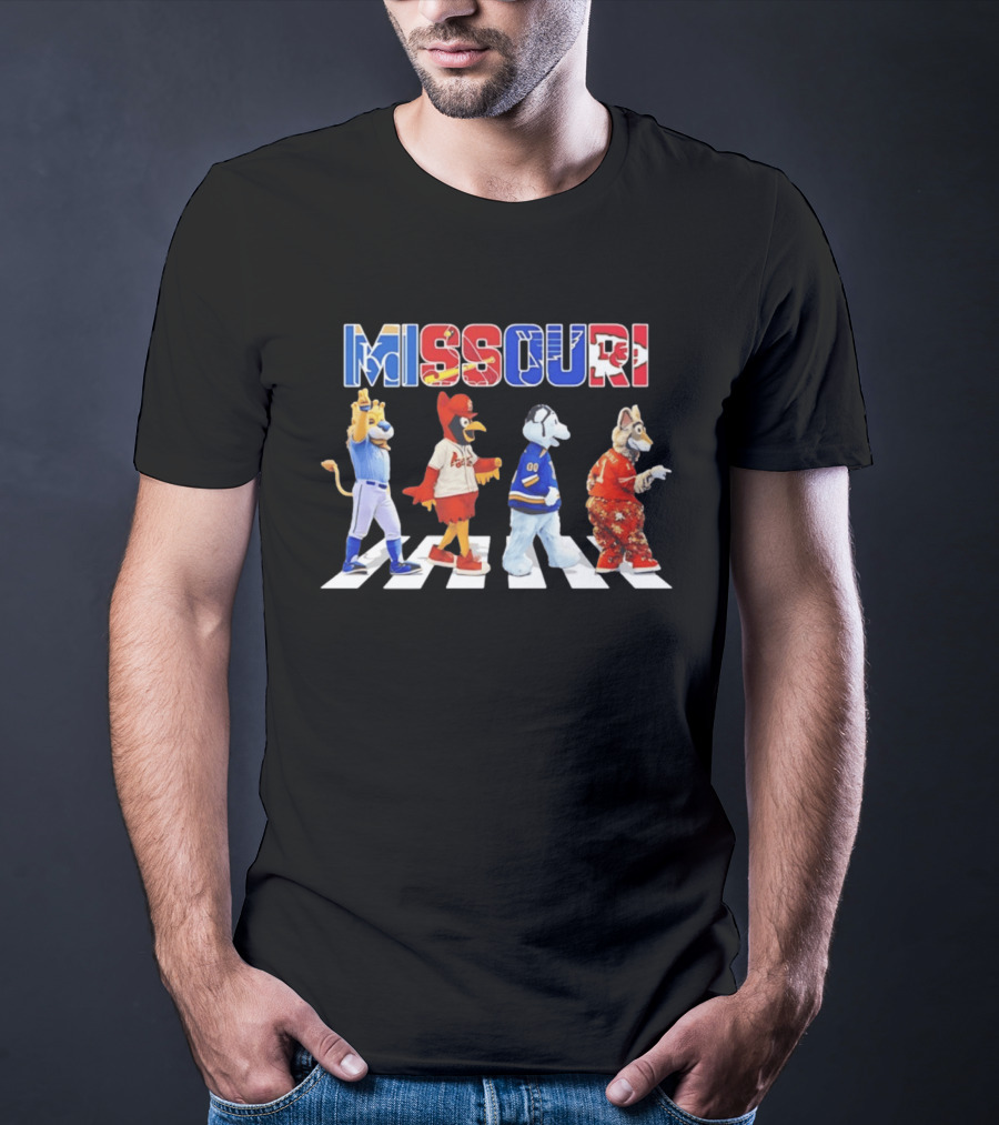 Missouri Sports Mascots Abbey Road Walk 2026 T-Shirt