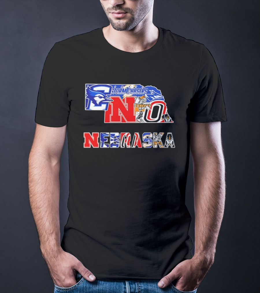Nebraska Creighton Jays Stormchasers Lancers Huskers Sports Teams 2026 T-Shirt