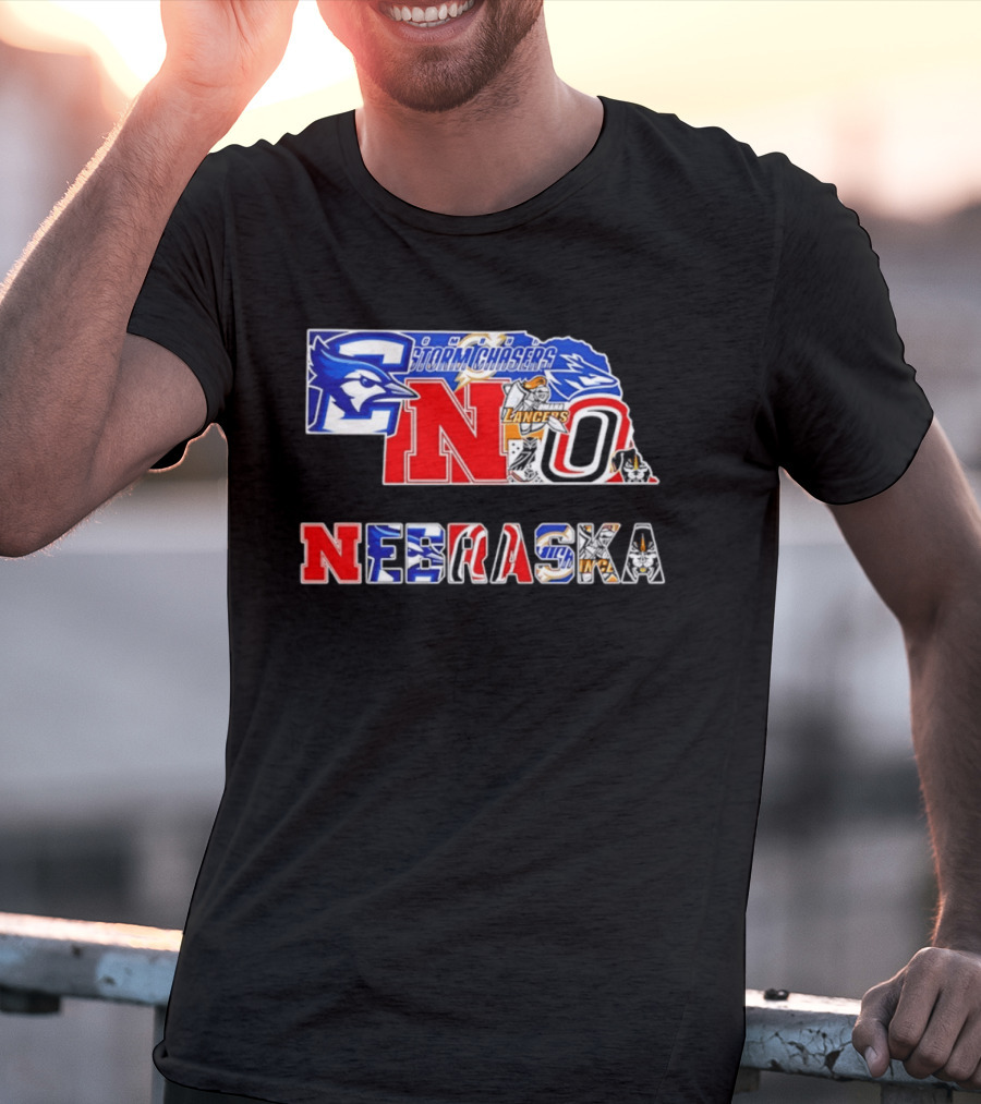 Nebraska Creighton Jays Stormchasers Lancers Huskers Sports Teams 2026 T-Shirt