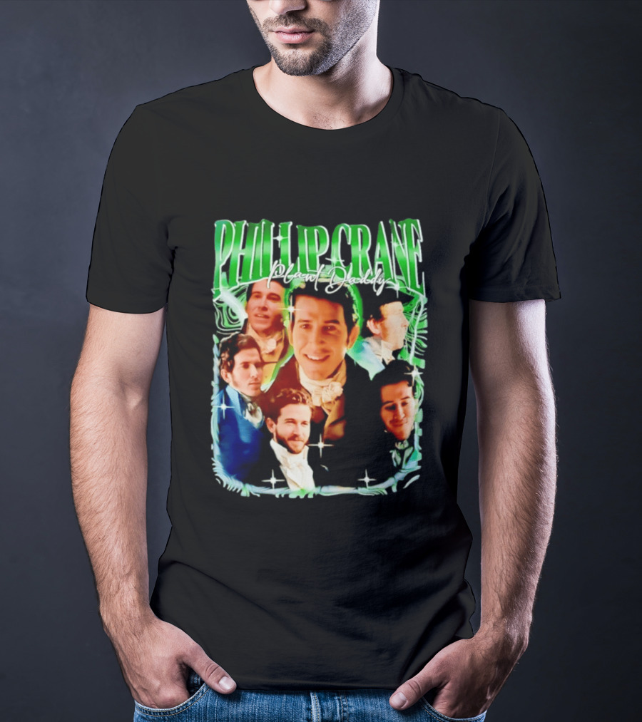 Phillip Crane Plant Daddy Regency Style Portrait Collage T-Shirt