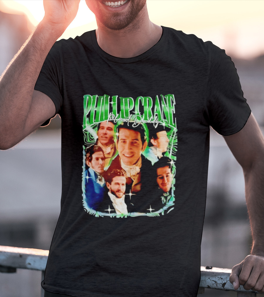 Phillip Crane Plant Daddy Regency Style Portrait Collage T-Shirt