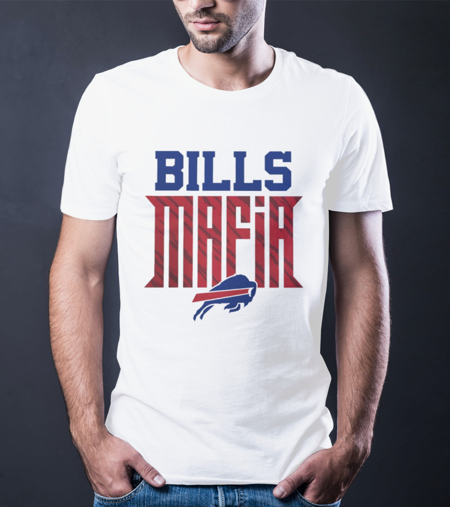 Buffalo Bills Mafia Red And Blue Team Spirit T-Shirt
