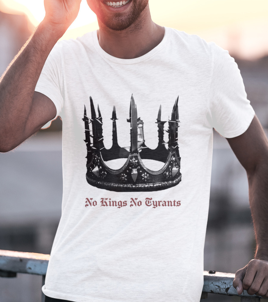 No Kings No Tyrants Crown Spiked T-Shirt