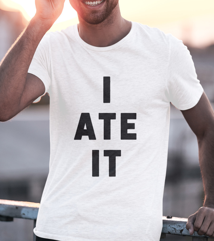 Suki Waterhouse I Ate It Bold Text Graphic Trend T-Shirt