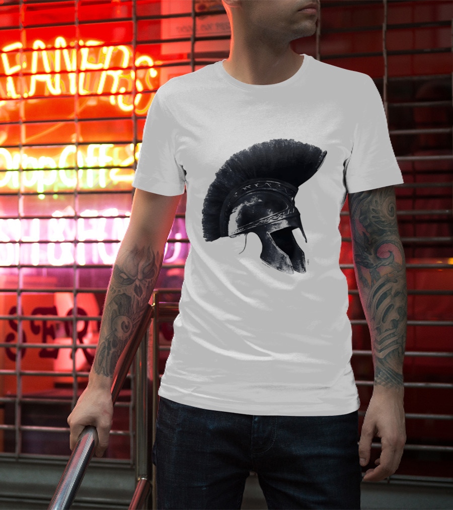 Travis Scott Odyssey Greek Soldier Helmet T-Shirt